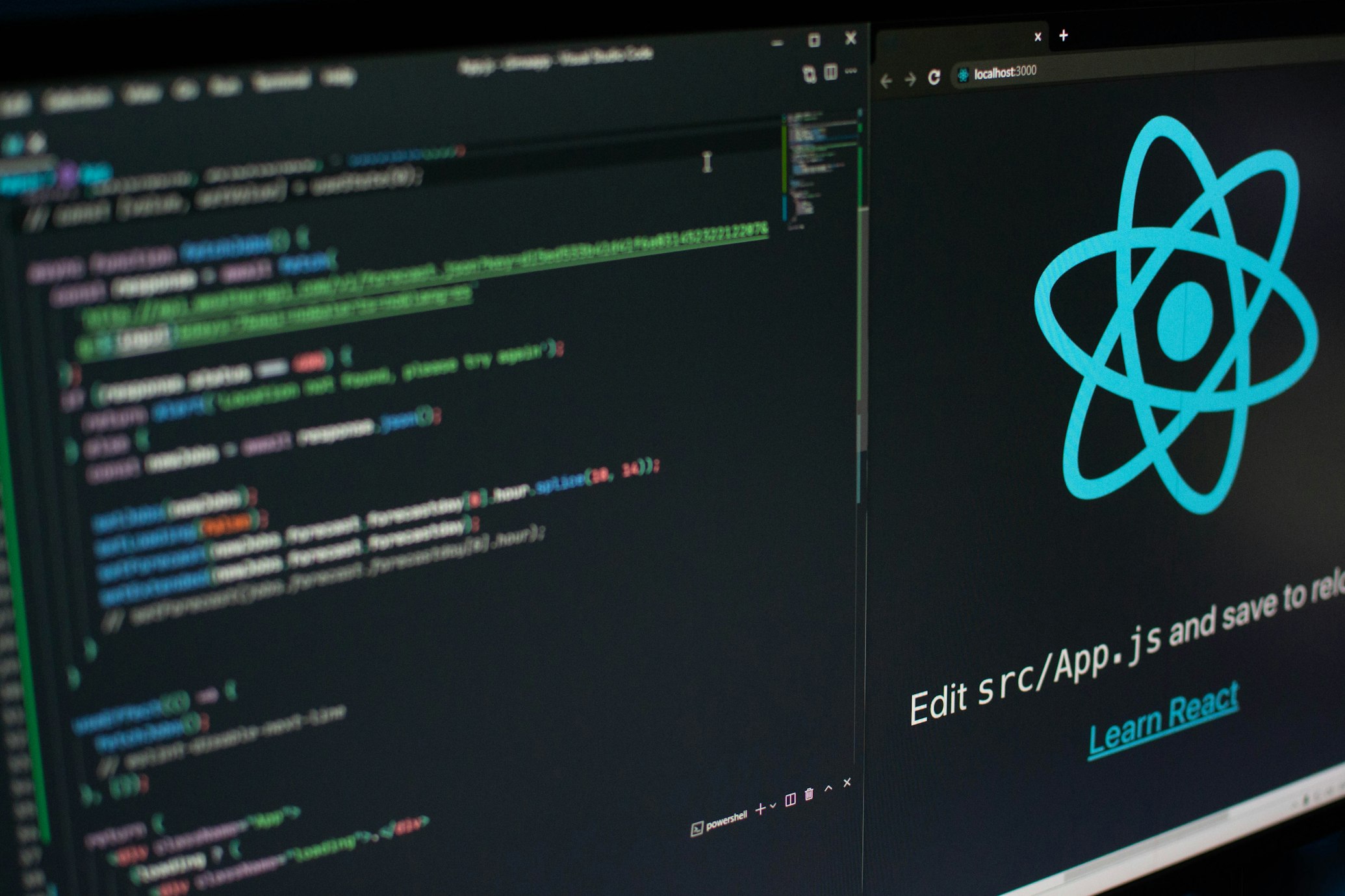 React development dashboard