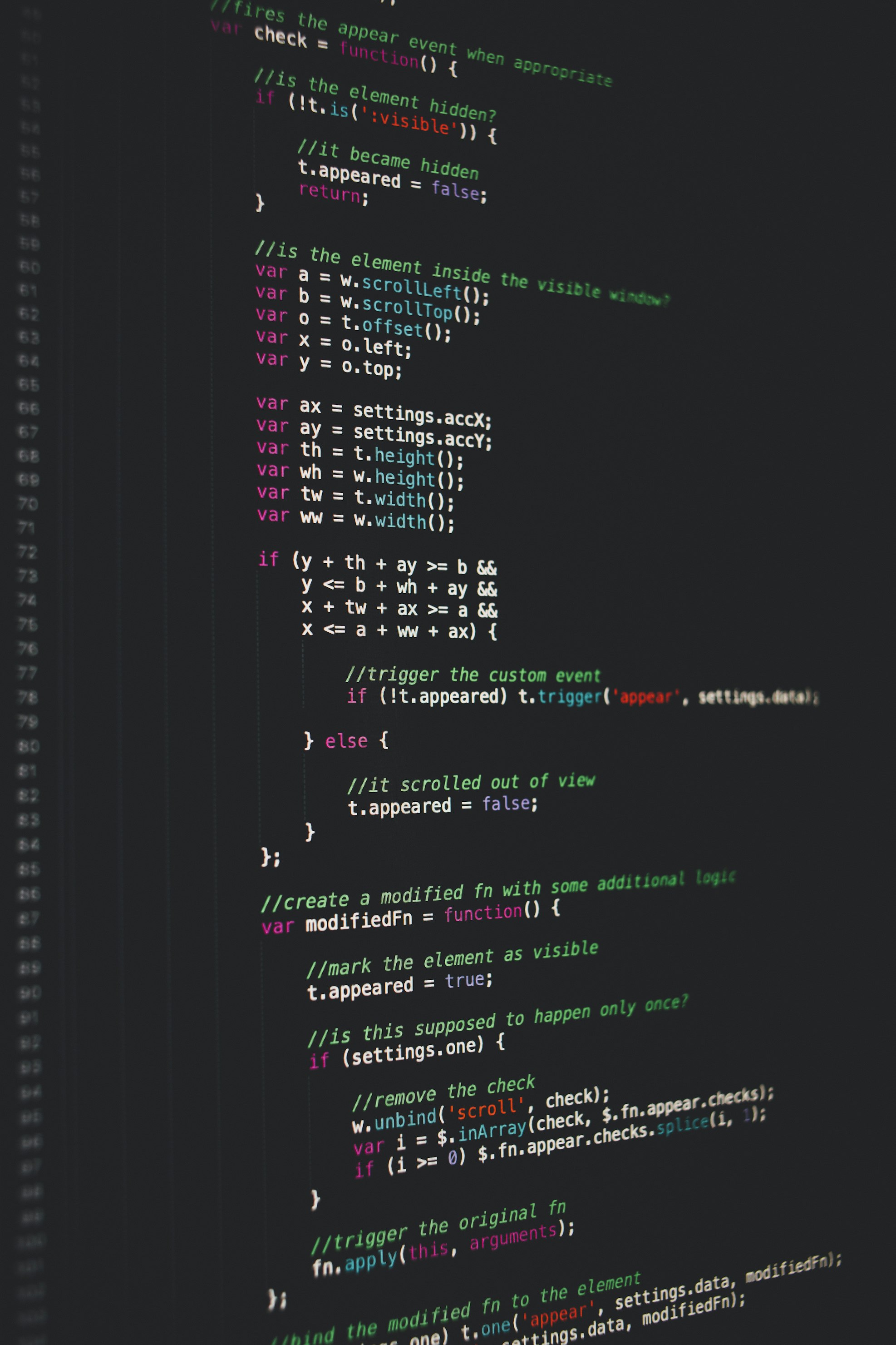 WordPress development dashboard